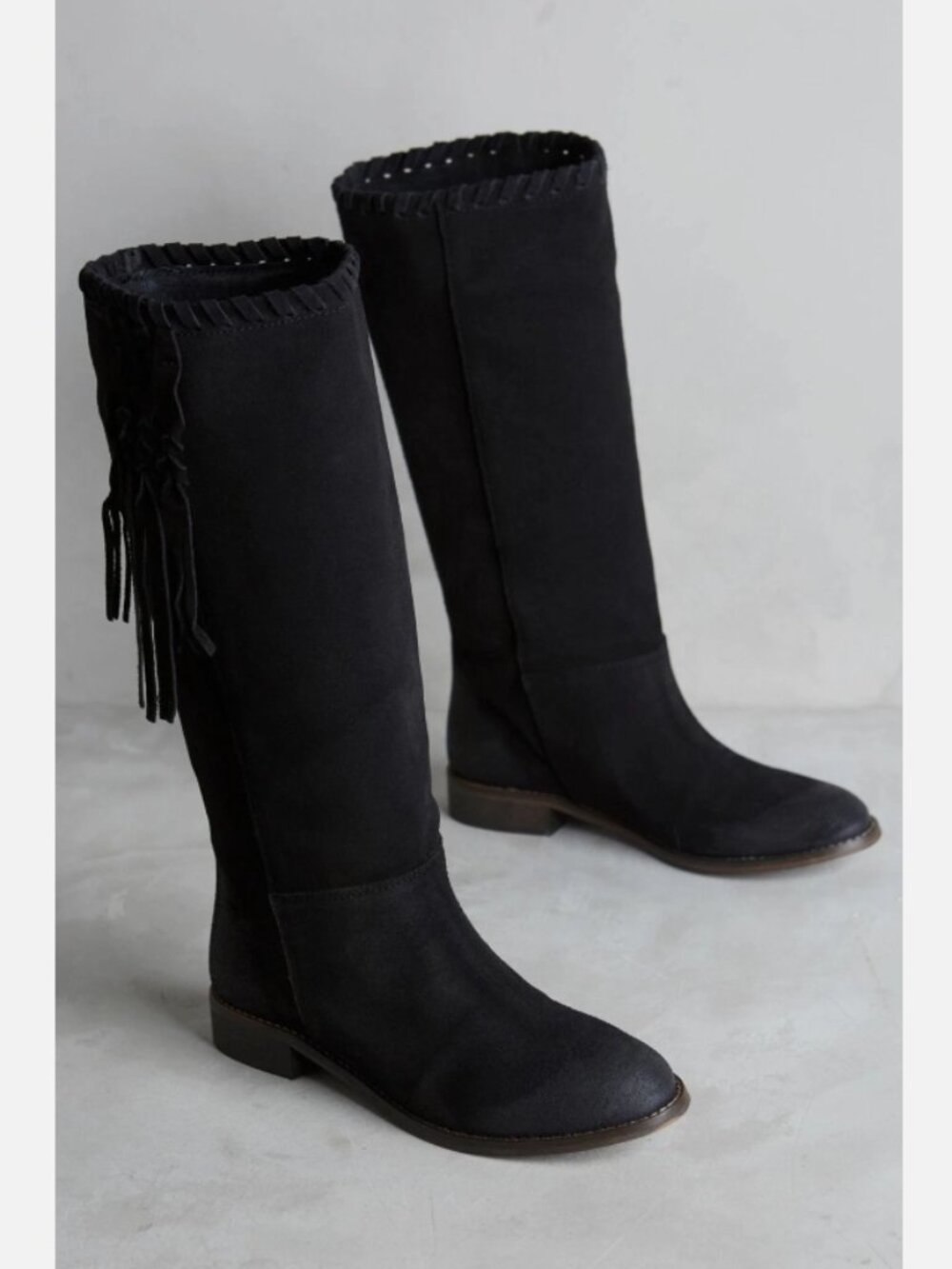 MTNG Quinzy Boot Suede Black Size 6 New MSRP: $120 Anthropologie